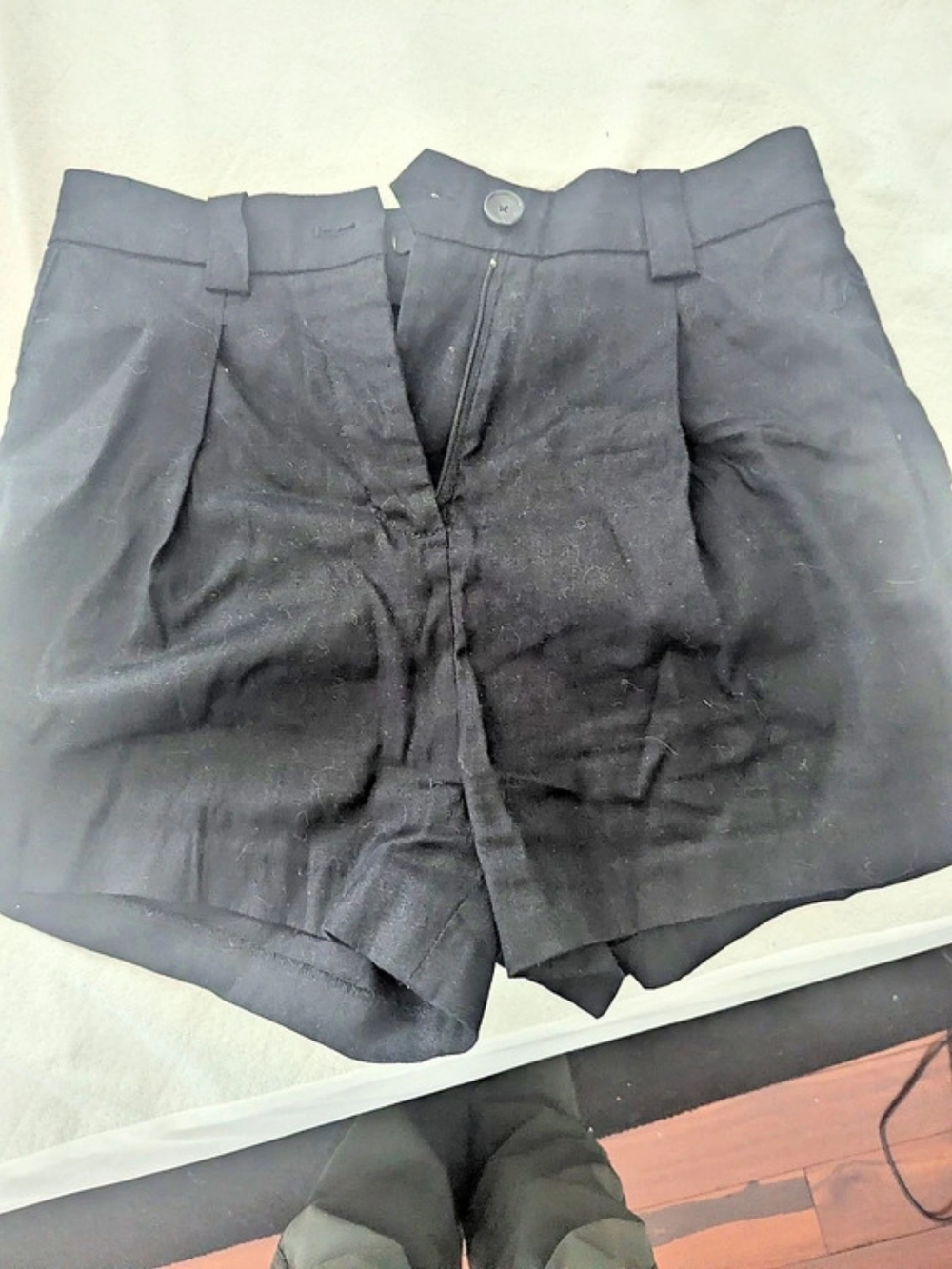 Rails Ilena Shorts High Waist Linen Shorts in Black Size 2
